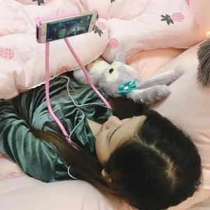 Lazy Neck Cell Phone Holder -Flexible Adjustable DIY Hands-free 360 Rotatable Mount