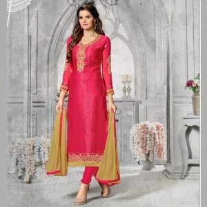 Georgette synthetic suits(maroon colour)